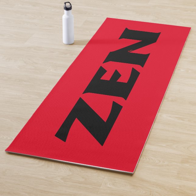 Zen-Schwarzroter Trainingsmatte Yogamatte (Beispiel)