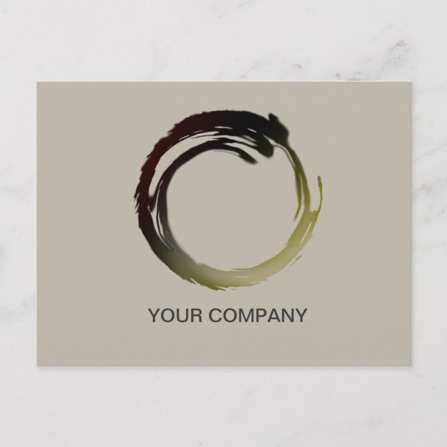 Zen Sketch Card Postkarte (Vorderseite)