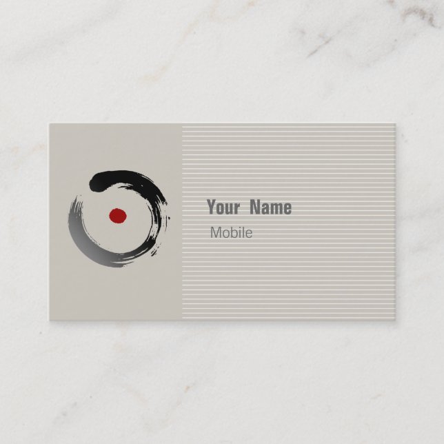 Zen Sketch Visitenkarte (Vorderseite)