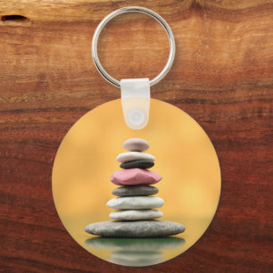 Zen Spirituelle Steine Balance therapeutische Kuns Schlüsselanhänger