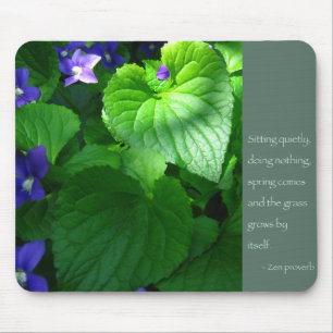 Zen-Sprichwort-Zitat-Plakat Mousepad