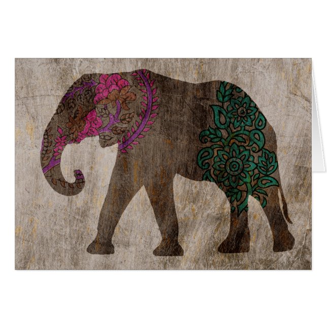 Zen-Stamm-asiatischer Elefant (Vorderseite (Horizontal))