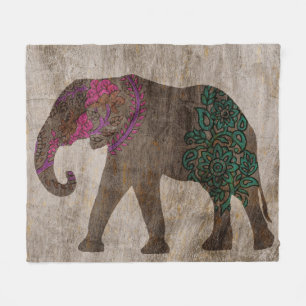 Zen-Stammes- asiatischer Elefant Fleecedecke