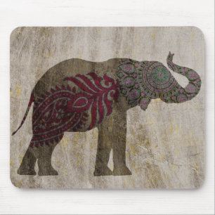 Zen-Stammes- Elefant Mousepad