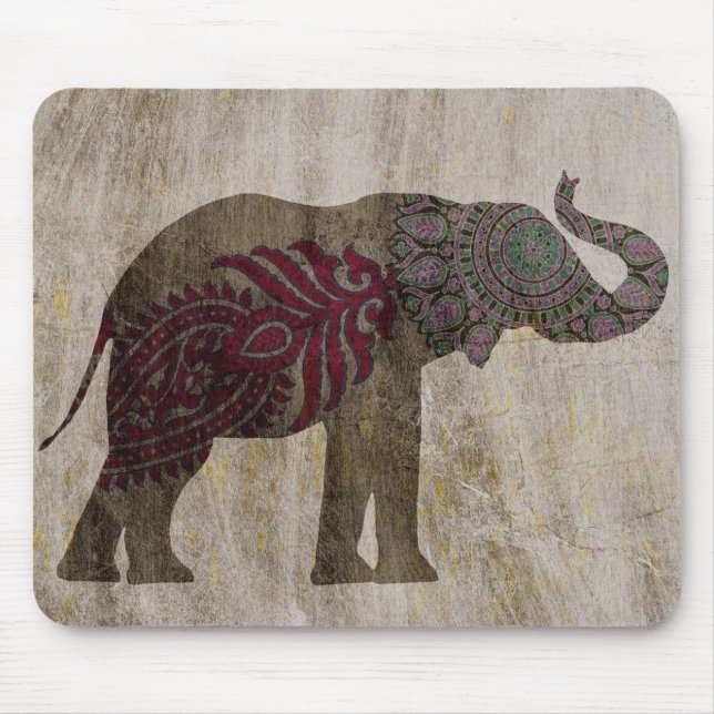 Zen-Stammeselephant Mousepad (Vorne)