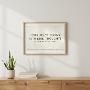 Zen-Stofftextur Mental Health Art Fotodruck