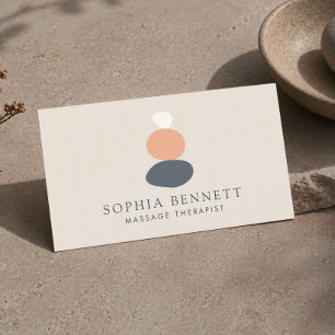 Zen Stone Massage-Therapeut/in Visitenkarte