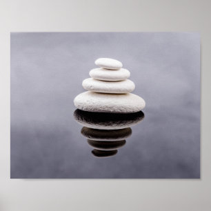 Zen Stones Beautiful Art Poster