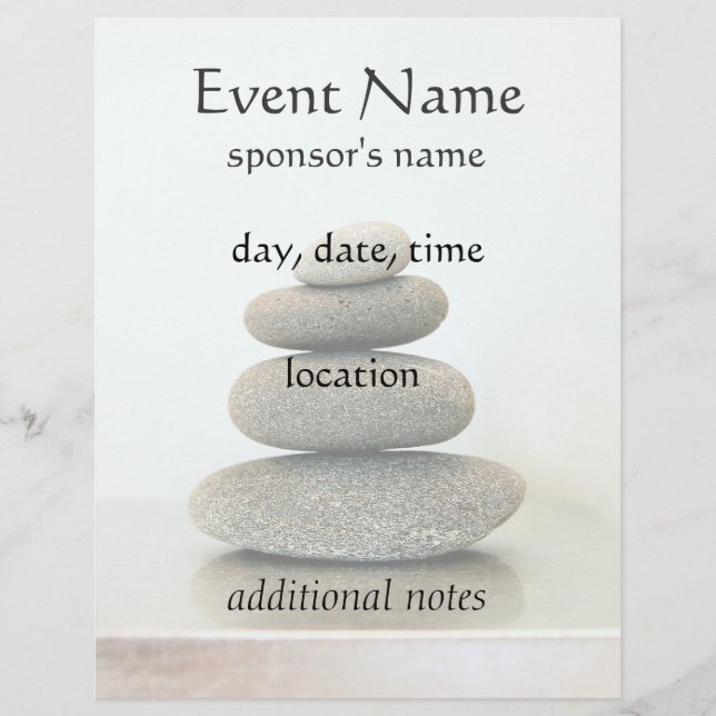 Zen Stones Holistic Healing Arts Flyer (Vorne)