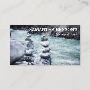Zen Stones Massage-Therapeut Visitenkarte