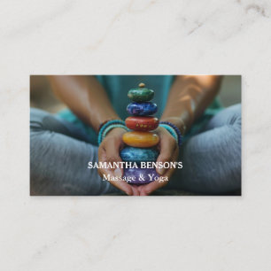 Zen Stones Massage-Therapeut Visitenkarte
