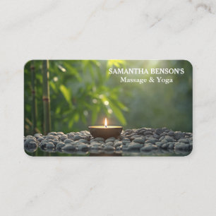 Zen Stones Massage-Therapeut Visitenkarte