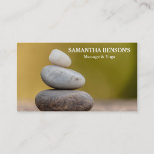 Zen Stones Massage-Therapeut Visitenkarte
