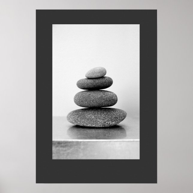 Zen-Stones-Poster Poster (Vorne)