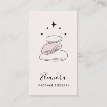 Zen Stones Symbol Logo Rosa Massage Therapie Rosa
