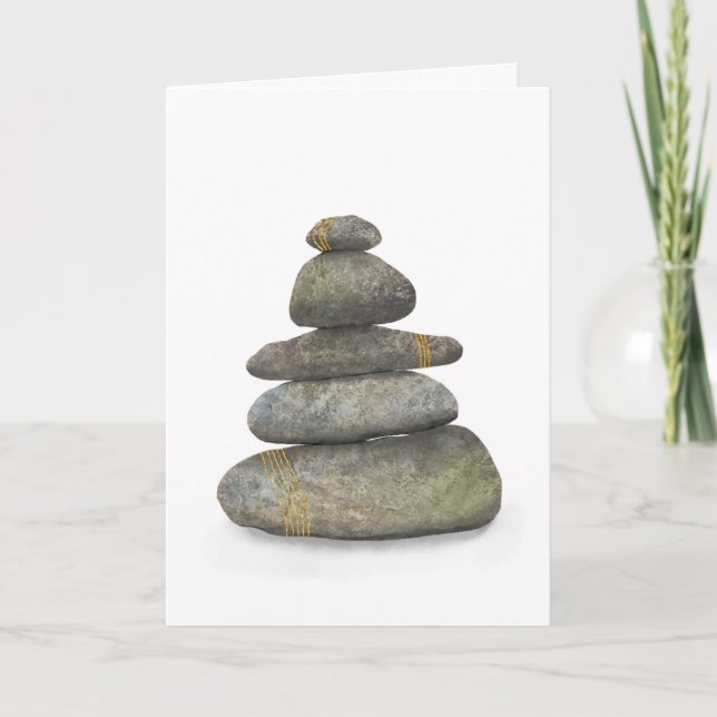 Zen Stones with Gold Karte (Vorderseite)