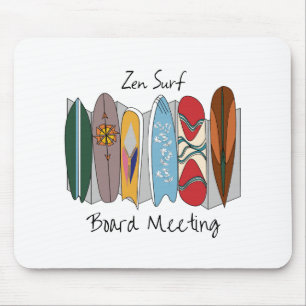 Zen-Surfbrett-Meeting Mousepad