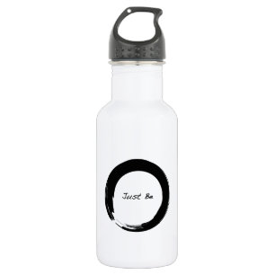Zen-Symbol mit "Just Be" Edelstahlflasche