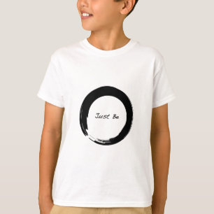 Zen-Symbol mit "Just Be" T-Shirt