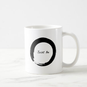 Zen-Symbol mit "Just Be" Tasse