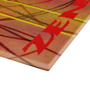 Zen-Tafel aus rotem Draht Schneidebrett