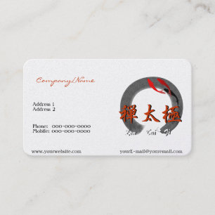 Zen Tai Ji mit Kois Business Card Visitenkarte