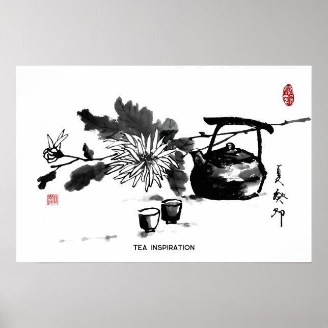 Zen&Tao Malerei/Tee Inspiration Poster (Vorne)