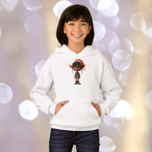 Zen Teen Christmas Elf Girl's Hoodie