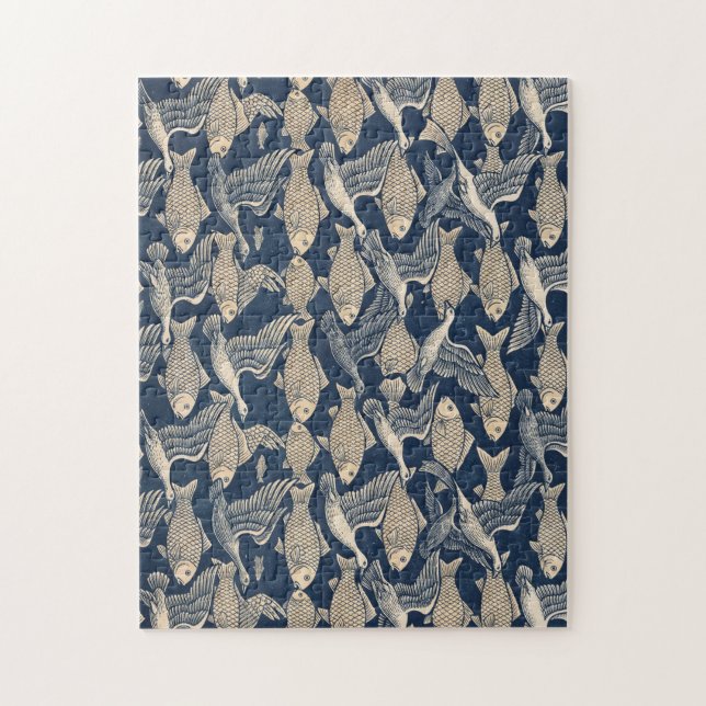 Zen Tessellation "Form is Emptiness" Jigsaw Puzzle (Vertikal)