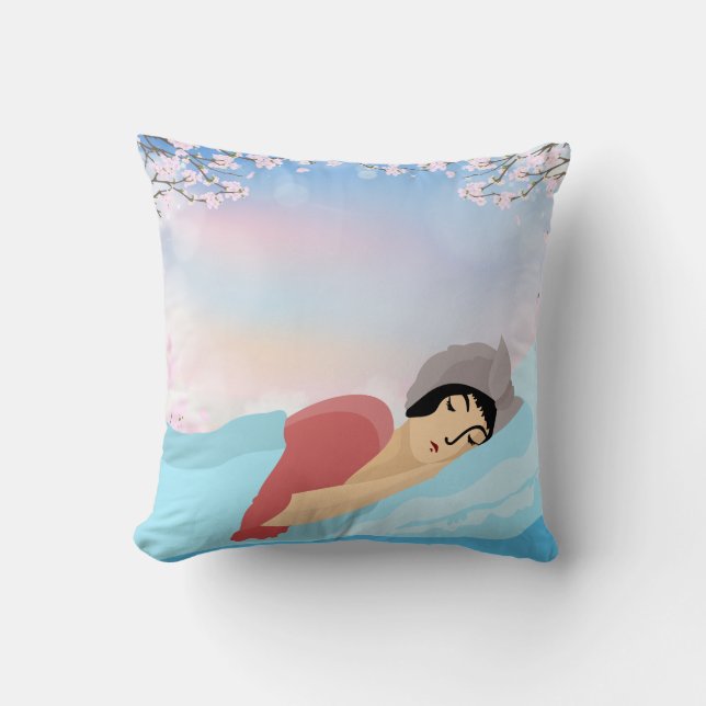 Zen Throw Pillow Kissen (Vorderseite)