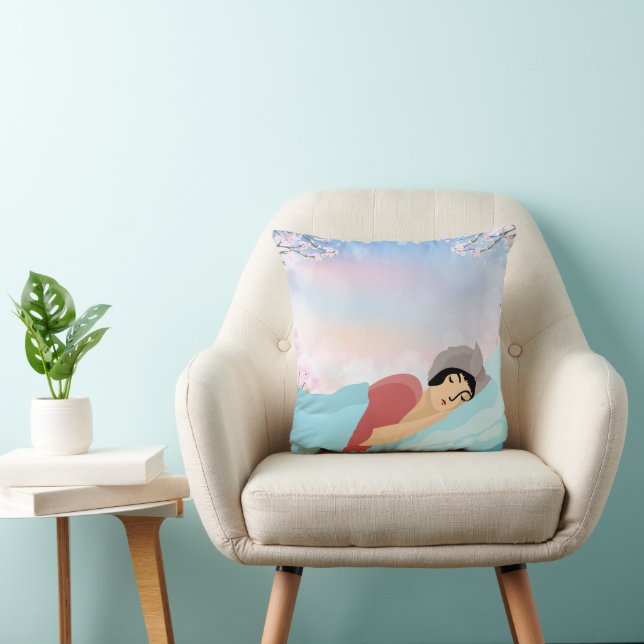 Zen Throw Pillow Kissen (Stuhl )