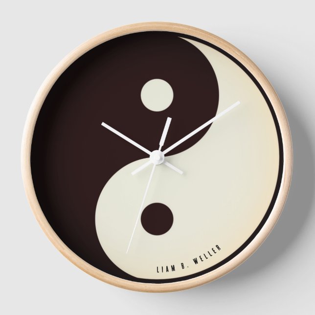 Zen Time Yin Yang Uhr (Vorderseite)