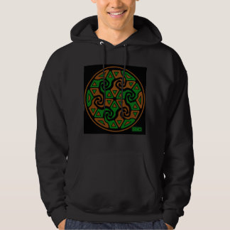 Zen-Tri-Pfeile (gebrannt orange und grün) Hoodie