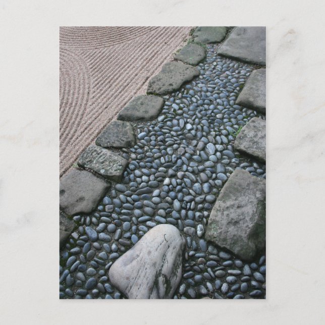 Zen und Abstrakt Garden Postkarte (Vorderseite)