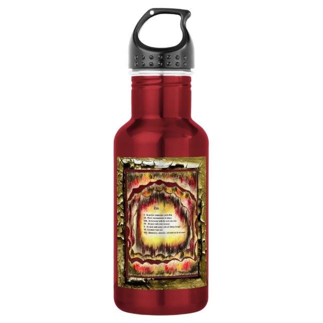 Zen-Wasserflasche Edelstahlflasche (Vorderseite)