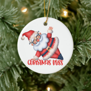 Zen-Weihnachtsmann-Christbaumschmuck Keramik Ornament