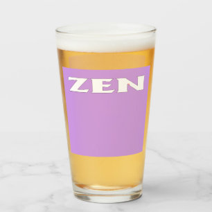 Zen-weißer Lila-Glas-Tumbler Glas