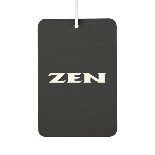Zen-Weißkarosse Autolufterfrischer (Vorderseite)