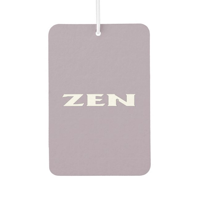 Zen-Weißkarosserie Autolufterfrischer (Vorderseite)