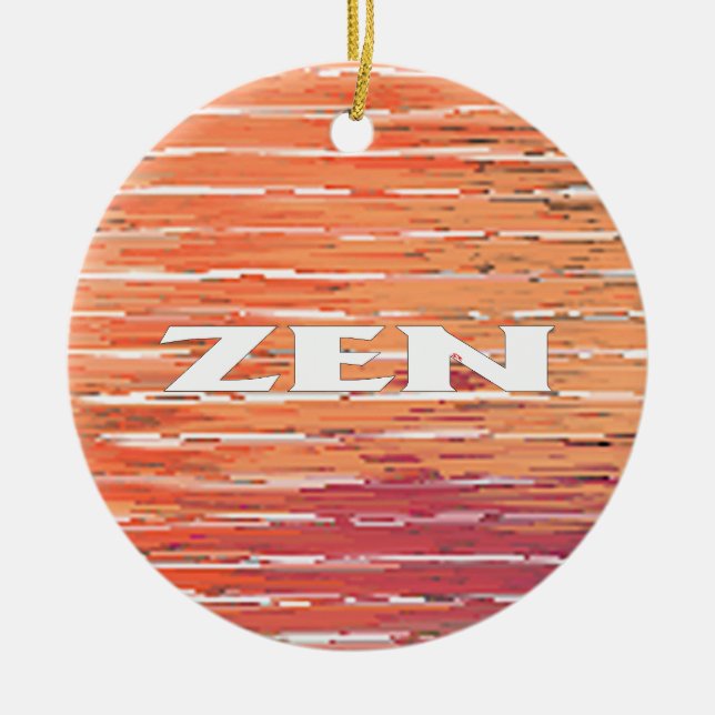 Zen-Weißreeds rund um die Keramik Ornament (Vorne)