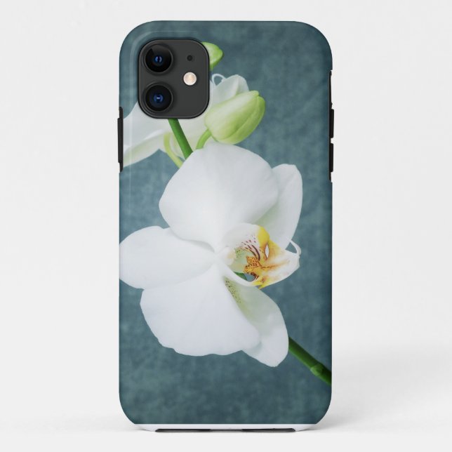 Zen White Orchid Blume Case-Mate iPhone Hülle (Rückseite)