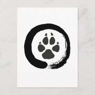 Zen Wolf Postkarte