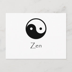 Zen Yin & Yang Postkarte