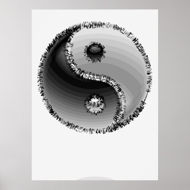 ZEN YIN-YANG SYMBOL POSTER (Vorne)
