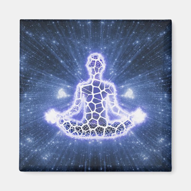 Zen Yoga Meditation Chakra Spirituell Magnet (Vorne)
