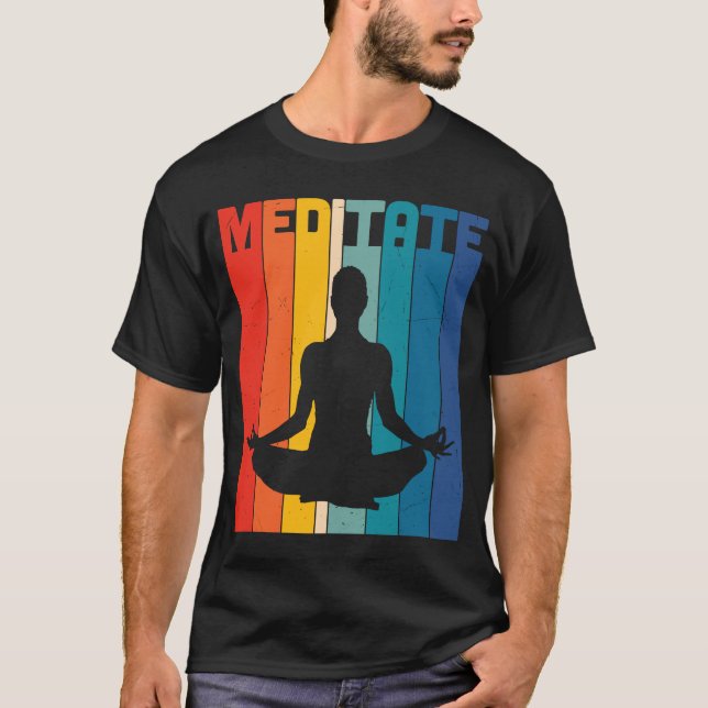 Zen Yoga Meditation Cool Graphic Plus Si T-Shirt (Vorderseite)