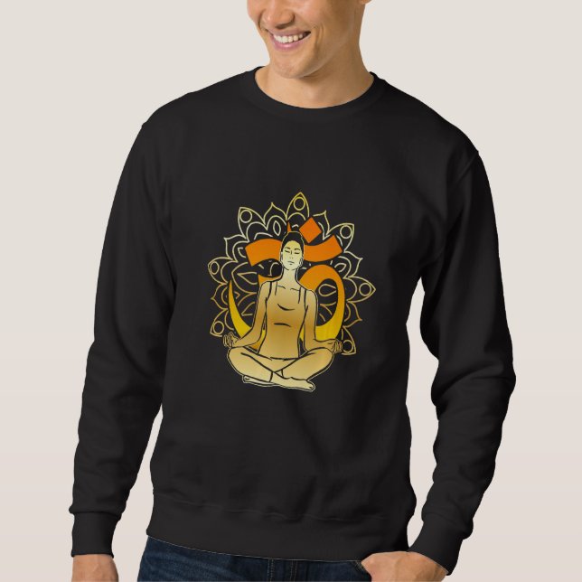 Zen Yoga Meditation Premium Sweatshirt (Vorderseite)