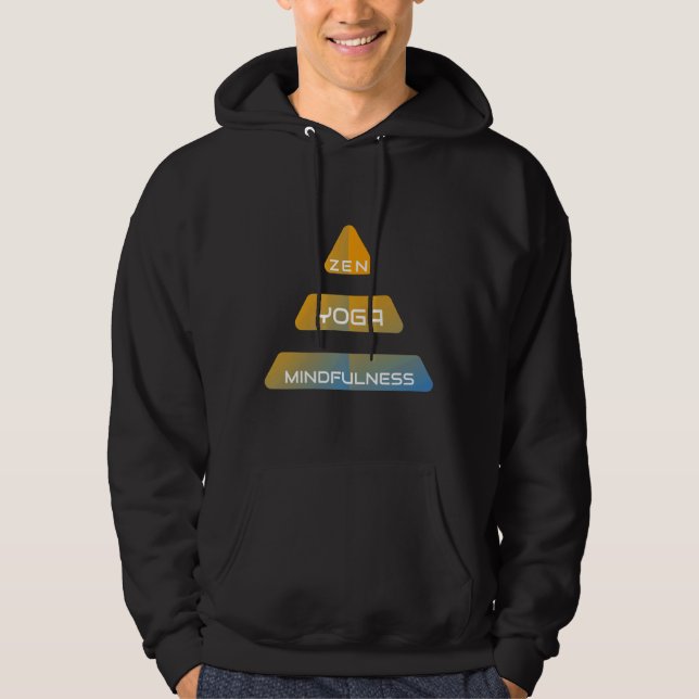 Zen Yoga Mindfulness 2 Hoodie (Vorderseite)