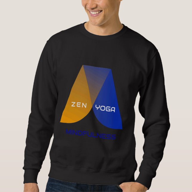 Zen Yoga Mindfulness 9 Sweatshirt (Vorderseite)