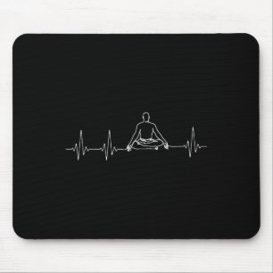 Zen-Yoga und Meditation Herzschlag mit Kreuzbein Mousepad